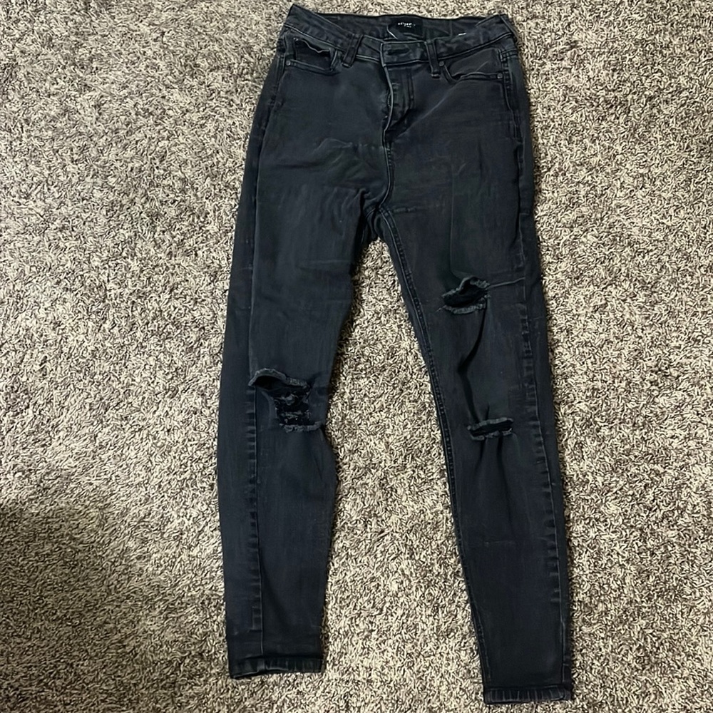 Distressed jeans